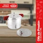 Miniatura de Cookit Olla de Presión CAPC20 20L Aluminio Pulido con Vaporera, Asas de Baquelita Recubiertas, Disco de Inducción, Empaque de Silicón - Plateado