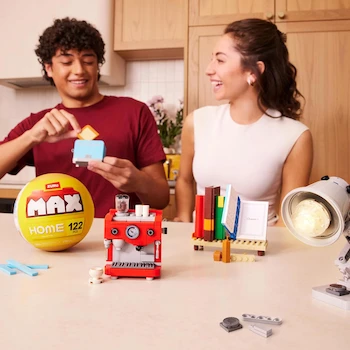 Imagen 2 de MAX Premium Home Series 1 Model 83226A Plastic Toy Kitchen Playset Combo Coffee Machine and Toaster 2-Pack, Size 15.6 x 11.81 x 29.01 cm