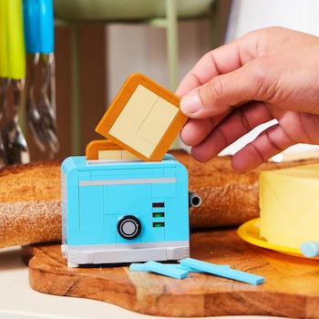 Imagen 4 de MAX Premium Home Series 1 Model 83226A Plastic Toy Kitchen Playset Combo Coffee Machine and Toaster 2-Pack, Size 15.6 x 11.81 x 29.01 cm