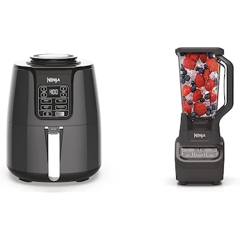 Imagen de referencia para Paquete Ninja: Freidora de Aire Modelo AF101 Color Negro/Gris Capacidad 3,78L (4 Cuartos) + Licuadora Modelo BL710WM