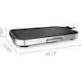 Miniatura de T-fal Plancha Eléctrica Extra Grande XXL Tamaño Familiar para 12 Personas, Modelo CB631DU0, Color Plateado Acero Inoxidable, Serie Giant Plancha