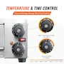 Miniatura de VEVOR Horno Eléctrico de Pizza para Encimeras 12 Pulgadas 1500W Plata Modelo FY-P0-1 Acero Inoxidable