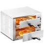 Miniatura de VEVOR - Horno Eléctrico de Pizza para Encimeras de 12 Pulgadas, Modelo FY-P0-2, Color Plateado, Dimensiones 47.75 x 39.88 x 35.05 cm, Peso 8.9 kg