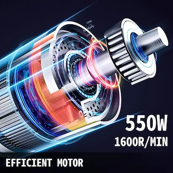 Imagen 3 de VEVOR Cortadora Comercial de Frutas y Verduras Industrial con 6 Cuchillas, 2 Orificios de Alimentación, Acero Inoxidable
