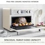 Miniatura de GreenPan Elite 13 en 1 Horno de Convección de Encimera y Freidora de Aire Cloud Cream 1 ft³ con Bandeja de Cerámica sin PFAS y Sartén para Pizza