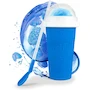 Miniatura de Nostalgia KASCSL10BL Kool-Aid Squeezy Slush Cup 10 Oz con Tapa Domo y Popote Cuchara Reutilizable, Plástico, Azul