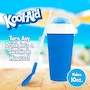 Miniatura de Nostalgia KASCSL10BL Kool-Aid Squeezy Slush Cup 10 Oz con Tapa Domo y Popote Cuchara Reutilizable, Plástico, Azul