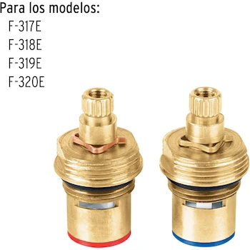 Imagen 2 de Foset Basic CARCE-13 Bolsa con 2 Cartuchos Cerámicos para Mezcladoras Modelos F-317E, F-318E, F-319E y F-320E