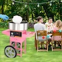 Miniatura de VEVOR Máquina Eléctrica de Algodón de Azúcar 1000W con Tazón de Acero Inoxidable, Cuchara de Azúcar y Cajón, Color Rosa, para Hogar, Carnaval, Cumpleaños Infantiles y Fiestas Familiares