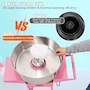 Miniatura de VEVOR Máquina Eléctrica de Algodón de Azúcar 1000W con Tazón de Acero Inoxidable, Cuchara de Azúcar y Cajón, Color Rosa, para Hogar, Carnaval, Cumpleaños Infantiles y Fiestas Familiares