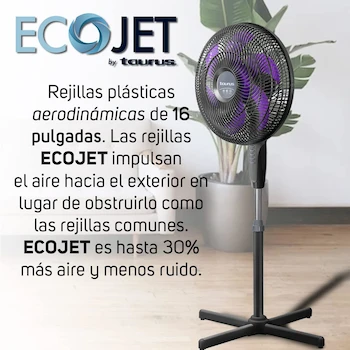 Imagen 3 de Taurus Universe Ventilador de Pedestal 16 Pulgadas + Caronte Hervidor de Agua Eléctrico Tetera Eléctrica Jarra Inalámbrica 2 Litros Acero Inoxidable