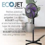 Miniatura de Taurus Universe Ventilador de Pedestal 16 Pulgadas + Caronte Hervidor de Agua Eléctrico Tetera Eléctrica Jarra Inalámbrica 2 Litros Acero Inoxidable