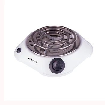 Imagen 2 de TAURUS ALPHA Parrilla Eléctrica 1 Quemador + SANELEC Extensión Barra Multicontacto 8 Entradas Cable 90 cm Modelo 1310