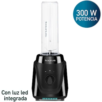 Imagen 4 de Taurus BLENDER 2 GO! Licuadora Personal Tritan Negra, Modelo BLENDER 2GO!, 2 Botellas de 500 ml con Tapa, Dimensiones 16 x 15.5 x 35 cm, 1.5 kg, Materiales Acero Inoxidable Plástico Vidrio + OMEGA Tetera Eléctrica, ASIN B0BXPDD1MJ