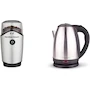 Miniatura de Hamilton Beach 80350R Molino de Café y Especias 12 Tazas Plata + CARONTE Taurus Hervidor de Agua Eléctrico Tetera Jarra Inalámbrica 2 Litros Acero Inoxidable
