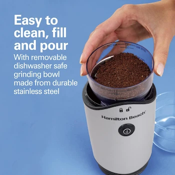 Imagen 3 de Hamilton Beach 80350R Molino de Café y Especias 12 Tazas Plata + CARONTE Taurus Hervidor de Agua Eléctrico Tetera Jarra Inalámbrica 2 Litros Acero Inoxidable