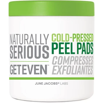 Imagen alusiva al producto Get Even - Almohadillas Prensadas en Frío Naturally Serious, 60 Almohadillas Veganas Multicolor para Cuidado Facial