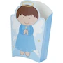 Miniatura de Caja de Palomitas Azul Ángel para Mesa de Dulces Fantasías Miguel Baby Shower Bautizo Primera Comunión Marca Mylin 6 Piezas 12.5 cm Altura x 9.5 cm Largo x 5 cm Ancho