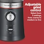 Miniatura de Hamilton Beach 80393 Molino de Café Negro, Capacidad 4-14 Tazas + Taurus Caronte Hervidor de Agua Plata, Capacidad 2 Lt, 1000 W, Tamaño Chico