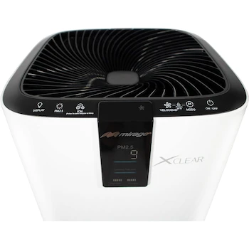Imagen 5 de Mirage MPH700B Purificador de Aire Portable con Filtro HEPA13, Capacidad 700 m³/h, Voltaje 110 V~, Color Blanco, Dimensiones 31 x 31 x 68 cm, Peso 14.7 kg