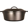 Miniatura de Lodge Horno Holandés de Hierro Fundido Pre-Sazonado 5 Quart Negro + Etekcity Báscula de Cocina Digital Multifunción 11 lb / 5 kg Plata Acero Inoxidable (Pilas Incluidas)