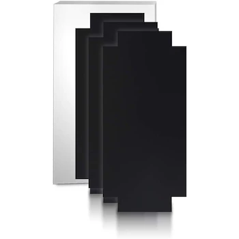 Imagen 3 de CalorSolar CERATI ProtMicaP7535P3-Ne Aislante Cerámico Protector Térmico para Pared, Placa Cerámica de 75 x 35 cm, Color Negro, Paquete de 3 Piezas