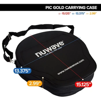 Imagen 2 de Funda de Transporte NuWave Exclusiva para Placa de Cocción PIC Flex o Diamond, Aislada y Resistente al Agua, Color Negro, Modelo 31115, Compatible con Modelos 30501, 30502, 30511, 30532, 30537 y 30527