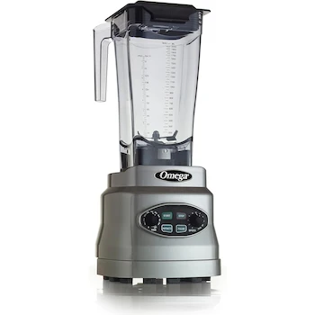 Imagen 5 de Licuadora Omega OM7560 Profesional 3 HP 10 Velocidades Vaso Tritan 64 oz / 1.9 L Color Plateado / Silver