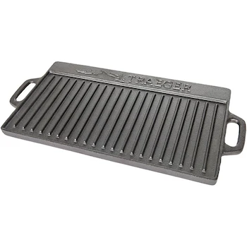 Imagen de referencia para Traeger Grills BAC382 - Parrilla Reversible de Hierro Fundido, Color Negro, Modelo BAC382, con Asas Laterales