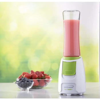 Imagen 2 de Brentwood Appliances JB-196 Blend-To-Go Blender Personal Portátil, Cuerpo Blanco con Botón Verde, con Vasos de 20 oz / 591 ml