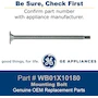 Miniatura de GE General Electric WB01X10180 Genuine OEM Microwave Flat Cab Mounting Bolt - Microwave Cabinet Mounting Bolt - Tornillo de Montaje Plano para Microondas