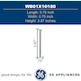 Miniatura de GE General Electric WB01X10180 Genuine OEM Microwave Flat Cab Mounting Bolt - Microwave Cabinet Mounting Bolt - Tornillo de Montaje Plano para Microondas