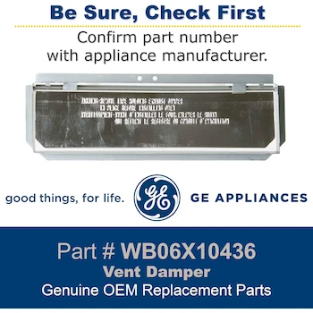 Imagen 4 de GE WB06X10436 Amortiguador de Ventilación Original OEM para Microondas (Amortiguador de Capó), Fabricado por General Electric, Dimensiones 56.64 x 8.89 x 1.52 cm, Peso 222 g, Color No Especificado, ASIN B00MNMOJBO, Paquete Individual
