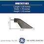 Miniatura de GE General Electric WB7X7183 Black Oven Door Handle End Cap, Model WB7X7183, Color Black, Dimensions 4.5 x 1.75 x 1.25 inches