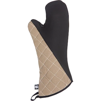 Imagen 3 de San Jamar 810CM17 BestGrip Neoprene Conventional Oven Mitt, Tan, 17" Length