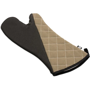 Imagen 4 de San Jamar 810CM17 BestGrip Neoprene Conventional Oven Mitt, Tan, 17" Length