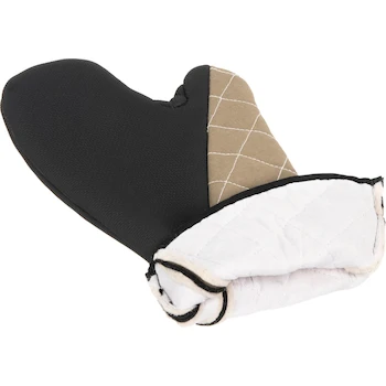 Imagen 5 de San Jamar 810CM17 BestGrip Neoprene Conventional Oven Mitt, Tan, 17" Length