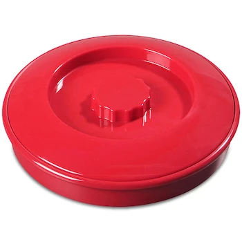 Imagen de referencia para Carlisle Servidor para Tortillas con Tapa Apilable Individual Estándar Rojo 7-1/4" x 1-15/16" (18.4 cm x 5 cm) Modelo 047505