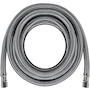 Miniatura de Certified Appliance Accessories IM180SS Conector Trenzado de Acero Inoxidable con Núcleo de PVC para Línea de Agua de Máquina de Hielo Petra, 15 Pies, Color Plateado/Pewter, Conexiones 1/4 Pulgada Hembra x 1/4 Pulgada FCM