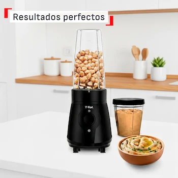Imagen 2 de T-fal Mini Procesador de Alimentos/Licuadora Actimix Negro, Modelo BL1BK8X0, Capacidad 750 ml, Dimensiones 24 x 23 x 21 cm, Set de 10 Piezas, ASIN B0GFS9ZSJR