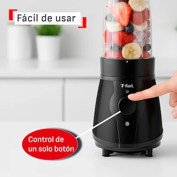 Imagen 4 de T-fal Mini Procesador de Alimentos/Licuadora Actimix Negro, Modelo BL1BK8X0, Capacidad 750 ml, Dimensiones 24 x 23 x 21 cm, Set de 10 Piezas, ASIN B0GFS9ZSJR