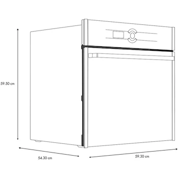 Imagen 2 de Horno Eléctrico IO Mabe IO6062HEWI1 127 V 60 cm (24 pulgadas) Vidrio Negro con Acero Inoxidable