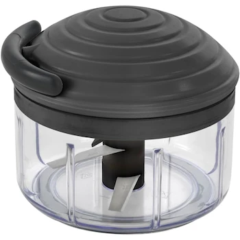 Imagen alusiva al producto Procesador de Alimentos Manual Rotomac Metaltex, Modelo 251680, Color Blanco/Transparente/Negro, Dimensiones 13.7 x 11.2 cm