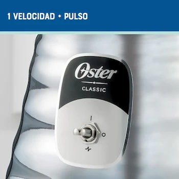 Imagen 3 de Oster® Licuadora Clásica Serie, Modelo BLST4127, Color Acero Inoxidable, con Interruptor de Palanca, Vaso de Vidrio de Capacidad 1.25 L