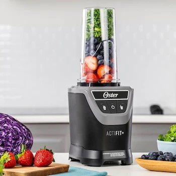 Imagen 2 de Oster® Sistema de nutrición ActiFit+™, Licuadora Personal con Tecnología de Motor Reversible, 1200 W, 750 ml, Color Negro, Modelo BLSTXPN7001