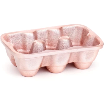 Imagen de referencia para Old Dutch 358RG - Bandeja de 6 huevos de aluminio, color oro rosa