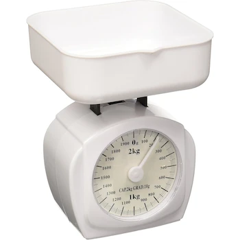 Imagen de referencia para Silverline DC-Bcm-2K Báscula Mecánica de Cocina, Capacidad Máxima de 2 kg