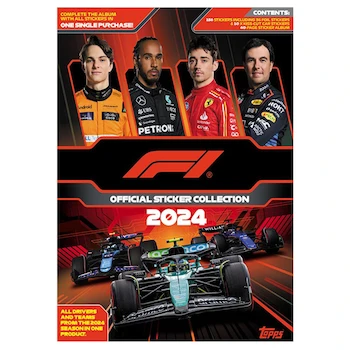 Imagen de referencia para Álbum con estampas Topps de F1: Official Sticker Collection 2024 Multicolor, Modelo 1166221192, Serie Fórmula 1 2024, 40 páginas, capacidad para 156 estampas