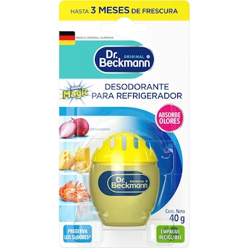 Imagen de referencia para Dr. Beckmann Desodorante para Refrigerador con Extractos Naturales de Limón, 40 g
