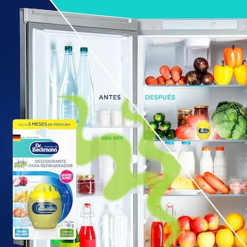 Imagen 4 de Dr. Beckmann Desodorante para Refrigerador con Extractos Naturales de Limón, 40 g